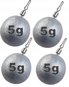 5g Ciężarek do Drop Shot kulka z krętlikiem Jaxon