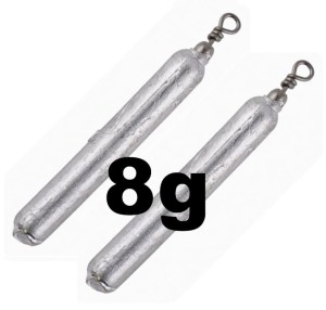 8g Pałeczka Boczny Trok Ciężarek Jaxon 2 sztuki