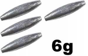 6g 6.0g Ciężarek OLIWKA CC-AB Jaxon 4 szt