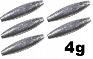 4g 4.0g Ciężarek OLIWKA CC-AB Jaxon 5 szt