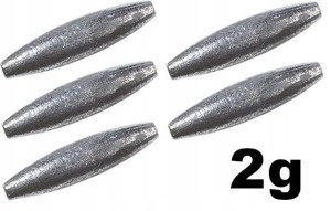 2g 2.0g Ciężarek OLIWKA CC-AB Jaxon 5 szt
