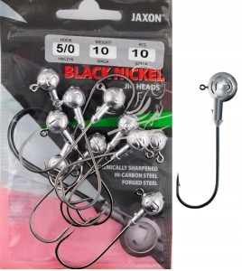 nr 5/0 10g GŁÓWKA JIGOWA JIG JAXON BLACK NICKEL Tanami 10szt.