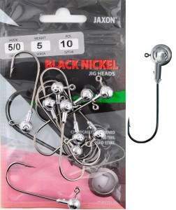 nr 5/0 5g GŁÓWKA JIGOWA JIG JAXON BLACK NICKEL Tanami 10szt.