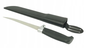 WĘDKARSKI NÓŻ DO FILETOWANIA JAXON 27CM POKROWIEC AJ-NS04B