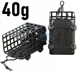 40g KOSZYCZEK KOSZYK ZANĘTOWY EKO INFINITE VISTULA RTGL Z KOLCAMI NA RZEKĘ