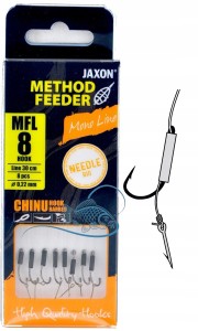 r.8 HACZYKI GOTOWE PRZYPONY Z IGŁĄ BAGNETEM METHOD FEEDER CHINU METODY MFL