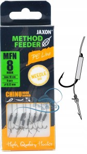 r.8 HACZYKI GOTOWE PRZYPONY IGŁA GABNET METHOD FEEDER CHINU PLECIONKA MFN