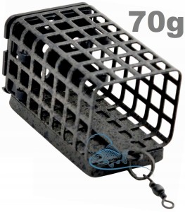 70g KOSZYK ZANĘTOWY PROSTOKĄTNY Z DNEM POWŁOKA CAMO KPB 25x30x44mm