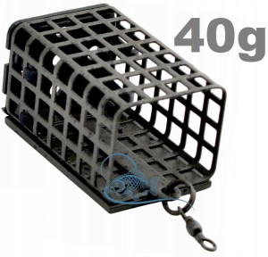 40g KOSZYK ZANĘTOWY PROSTOKĄTNY Z DNEM POWŁOKA CAMO KPB 25x30x44mm
