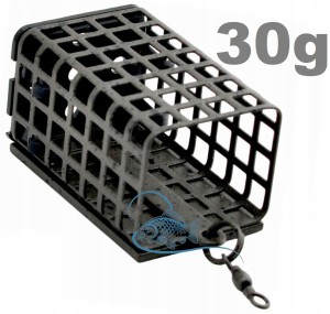 30g KOSZYK ZANĘTOWY PROSTOKĄTNY Z DNEM POWŁOKA CAMO KPB 25x30x44mm