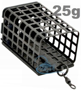 25g KOSZYK ZANĘTOWY PROSTOKĄTNY Z DNEM POWŁOKA CAMO KPB 25x30x44mm