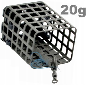 20g KOSZYK ZANĘTOWY PROSTOKĄTNY Z DNEM POWŁOKA CAMO KPB 25x30x37mm