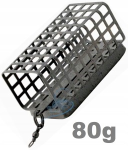 80g KOSZYK ZANĘTOWY PROSTOKĄTNY Z KRĘTLIKIEM POWŁOKA CAMO KPA 25x30x44mm
