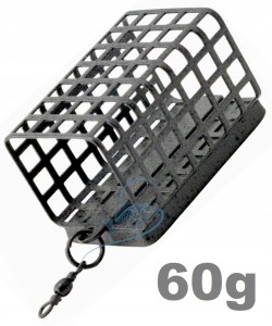 60g KOSZYK ZANĘTOWY PROSTOKĄTNY Z KRĘTLIKIEM POWŁOKA CAMO KPA 25x30x37mm