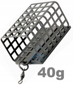 40g KOSZYK ZANĘTOWY PROSTOKĄTNY Z KRĘTLIKIEM POWŁOKA CAMO KPA 25x30x37mm