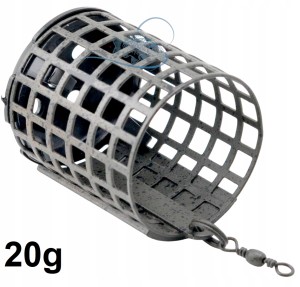 20g KOSZYK ZANĘTOWY OKRĄGŁY Z DNEM EKO POWŁOKA CAMO ROUND 2 KOC 32x37mm