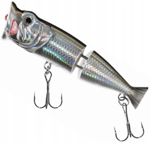 8cm 11g ATRACT JOINTED POPPER WOBLER ŁAMANY NA SZCZUPAKA JAXON kolor B