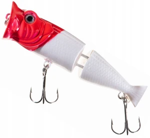 8cm 11g ATRACT JOINTED POPPER WOBLER ŁAMANY NA SZCZUPAKA JAXON kolor E