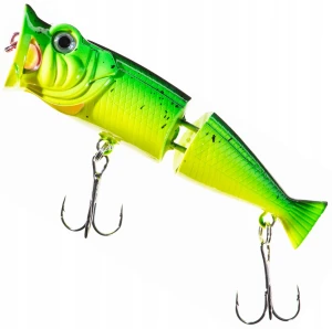 8cm 11g ATRACT JOINTED POPPER WOBLER ŁAMANY NA SZCZUPAKA JAXON kolor F