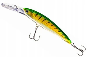 12cm 28g ATRACT JAVAR WOBLER GŁĘBOKO SCHODZĄCY MINNOW JAXON kolor F